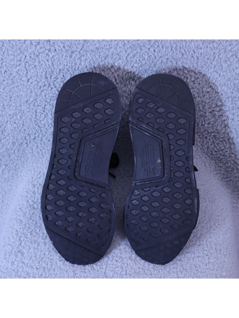 Adidas Womens 7 NMD_R1 Shoes Sneaker Black Boost